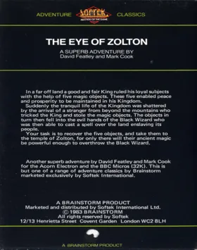 Eye of Zolton, The (1983)(Brainstorm)[h TSTH] box cover back